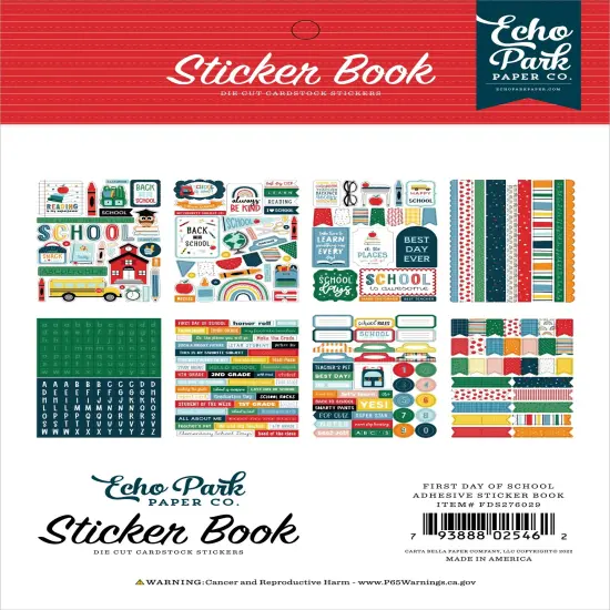 Echo Park Sticker Book-First Day Of School {2}