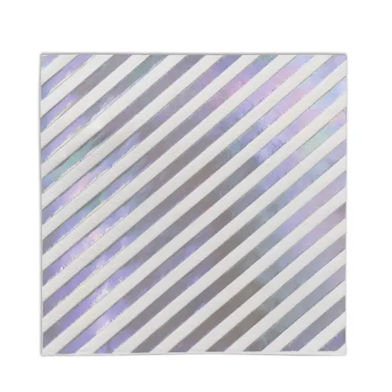 Iridescent Stripes Luncheon Napkins, (Pack Of 12) {1}