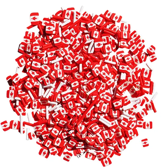 Buttons Galore Sprinkletz DIY Craft Embellishment Polymer Clay Pieces 36 Grams - 3 Packs of O'Canada {2}