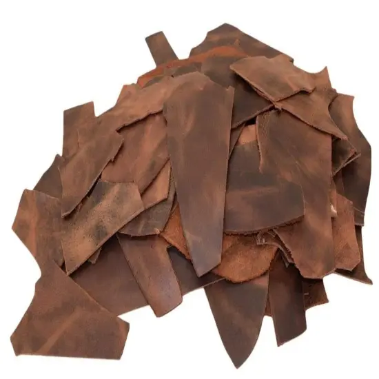 10 LB Scraps Tooling Crafts 100% Cowhide Full Grain Leather 5/6oz (2-2.4mm) Brown Colors {1}