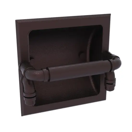 Pipeline Collection Recessed Toilet Paper Holder - Antique Bronze {1}