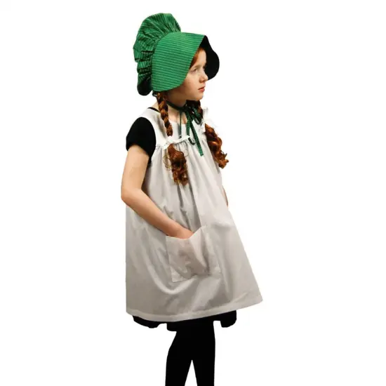 The Queen's Treasures Child-Size Little House Prairie Apron & Bonnet Set {2}