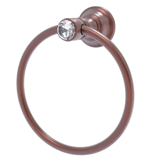 Carolina Crystal Collection Towel Ring - Antique Copper {1}