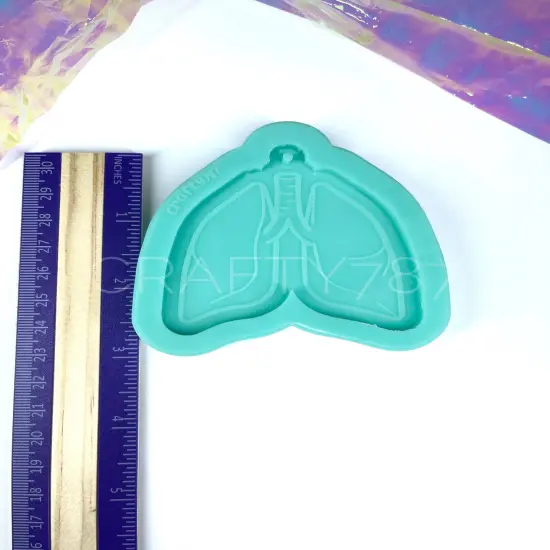 Lung/Pulm&oacute;n Keychain Silicone Mold (D10) {2}