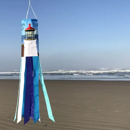 In the Breeze 5137 Oregon Coast 40 Inch Windsock - Outdoor Oregon Coast Decoration {2}