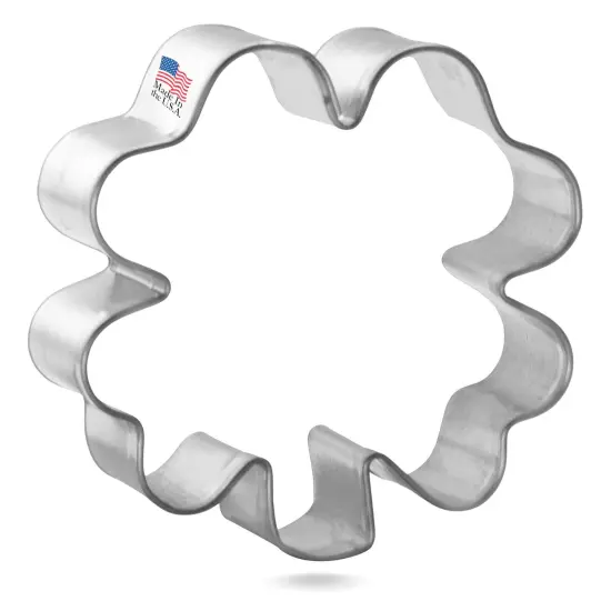 Mini Four Leaf Clover Cookie Cutter 1.75 in, CookieCutter.com, Tin Plated Steel, Handmade in the USA {1}
