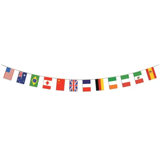 International Flag Pennant Banner (Pack of 12) {1}