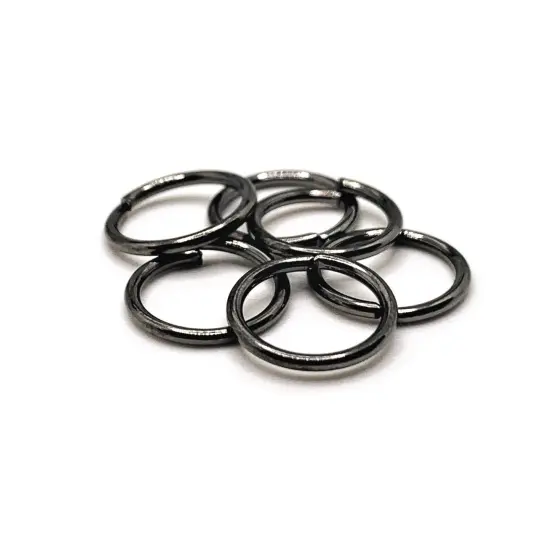 100, 500 or 1,000 Pieces: 10 mm Gunmetal Open Jump Rings, 18g {1}