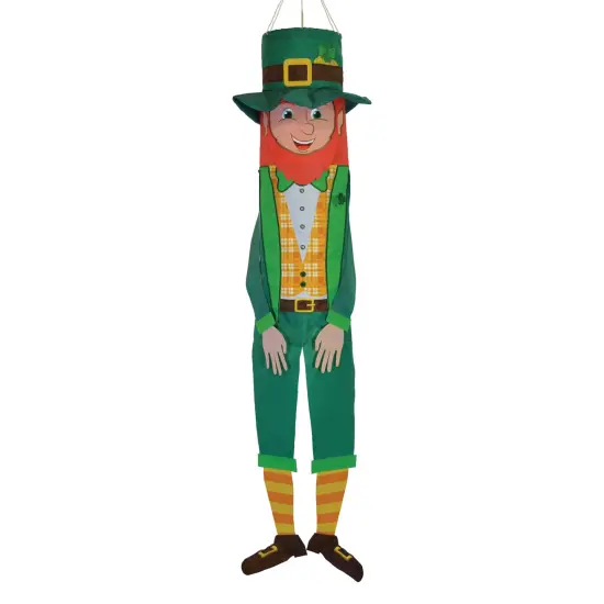 In the Breeze 5172 - Leprechaun 40 Inch Breeze Buddy Windsock - Hanging St. Patrick's Decoration - Outdoor Holiday D&eacute;cor {1}