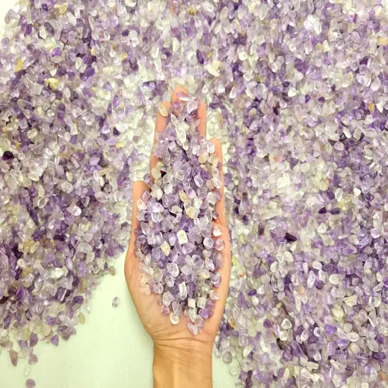 Tumbled Amethyst Chips Bulk {1}