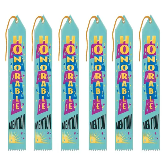 Honorable Mention Award Ribbon (Pack of 6) {1}