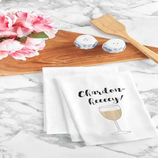 Chardon Heeey Flour Sack Cotton Kitchen Towel {5}