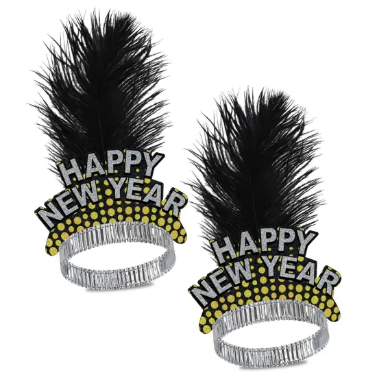 Silver & Gold Cheers To The NY Tiara, (Pack of 50) {1}
