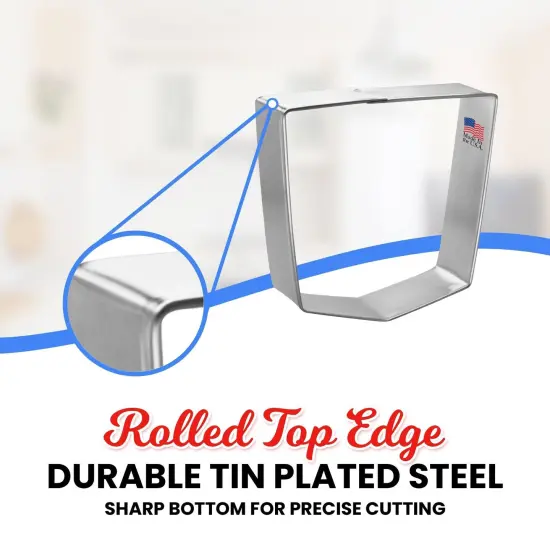 Back Pocket Cookie Cutter 3.75 in, CookieCutter.com, Tin Plated Steel, Handmade in the USA {3}