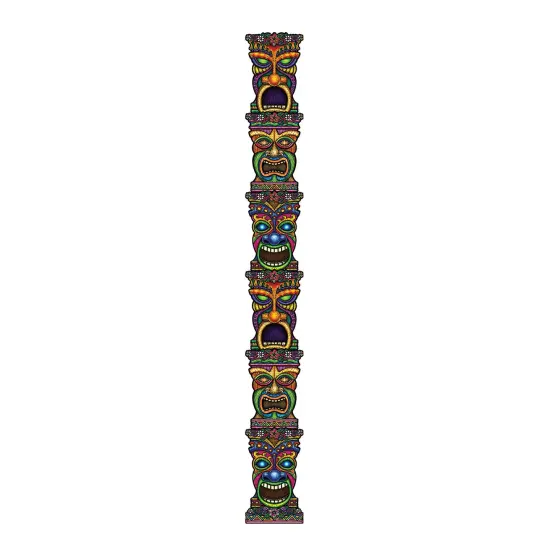 Jointed Tiki Totem Pole (Pack of 12) {1}