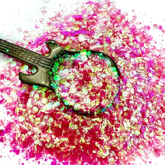 Pink Phantom Premium Pixie for Poxy Iridescent Chunky Glitter Mix {1}