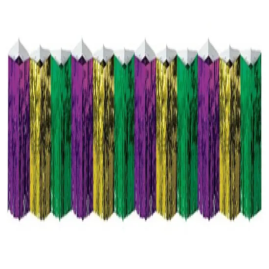 2-Ply FR Diamond Metallic Fringe Drape (Pack of 6) {1}