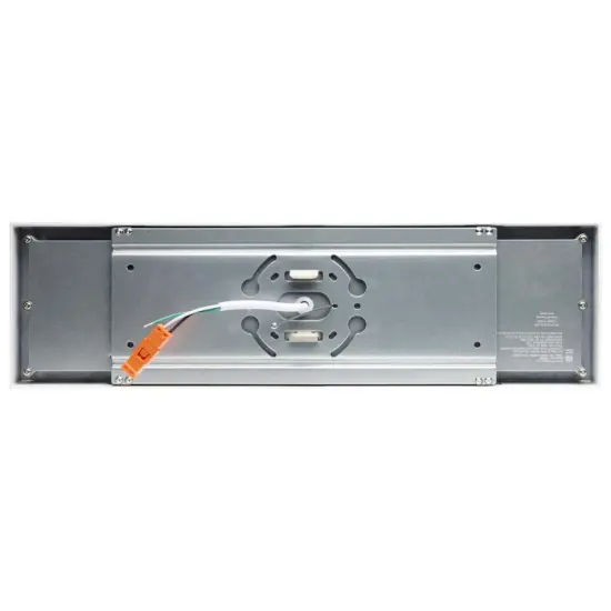 16w 18-in x 5-in Flush Mount LED Fixture 3000K Rectangle Shape White Finish 120v {3}