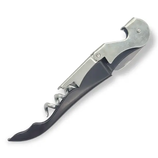 Waiter's Corkscrew Wine Bottle Opener - Built In Cork Remover, Bottle Cap Opener & Foil Cutter {4}