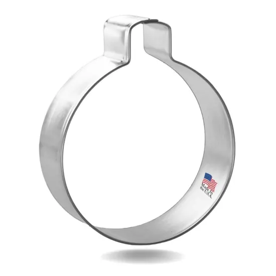 Ornament Bobber Cookie Cutter 3 in, CookieCutter.com, Tin Plated Steel, Handmade in the USA {1}