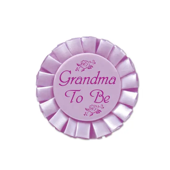 Grandma To Be Satin Button (Pack of 12) {1}