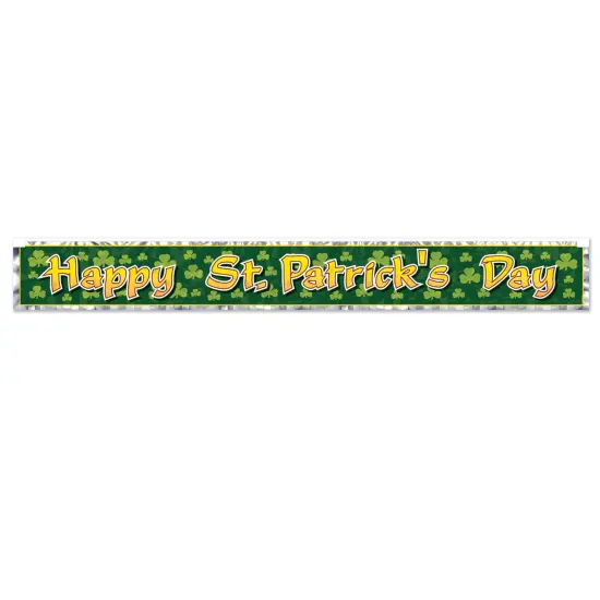Met Happy St Patricks Day Fringe Banner, (Pack Of 12) {1}
