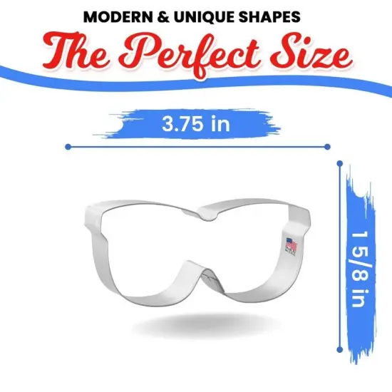 CookieCutter.com 3.75 in Sunglasses Handmade in USA Summer Beach Birthday Tin Plated Steel {2}