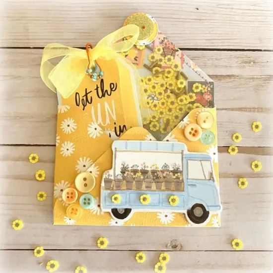 Buttons Galore Sprinkletz Embellishments for Crafts, Tiny Polymer Clay Shapes & Unique Designs - Mirasol - 3 Pack {4}