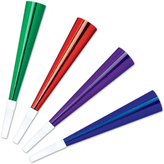 Pkgd Foil Party Horns (Pack of 48) {1}