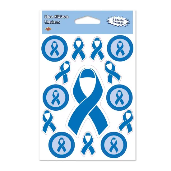 Blue Ribbon Stickers (Pack of 12) {1}