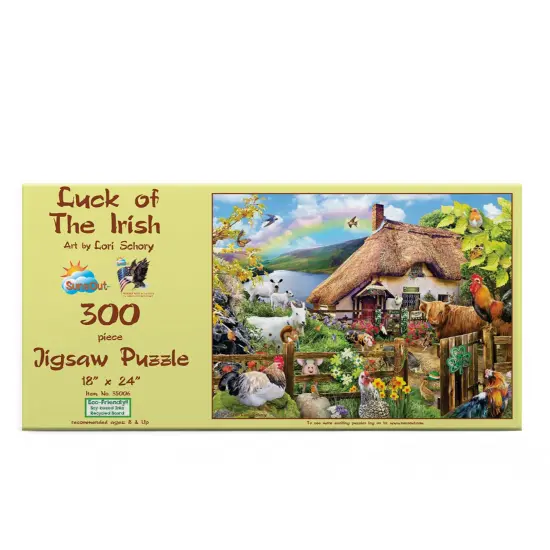Sunsout Luck of the Irish 300 pc St. Patricks Day Jigsaw Puzzle 35006 {4}
