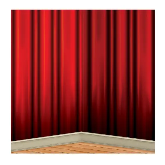Red Curtain Backdrop, (Pack of 6) {1}