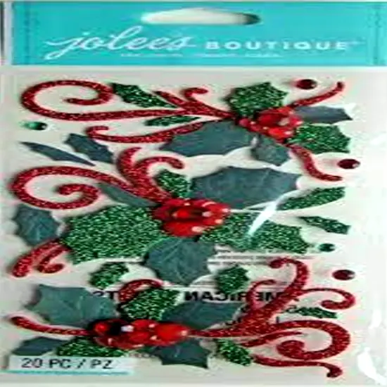 Jolee's Boutique Flourishes And Holly Dimensional Stickers {1}