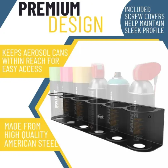 Aerosol Spray Can Holder | Craft Workspace Paint Bottle Organizer {2}