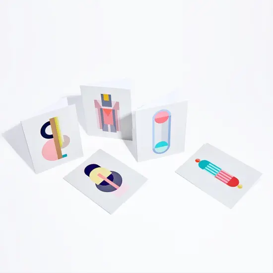 Geo Deco Card, Modern Art Blank Cards, {2}