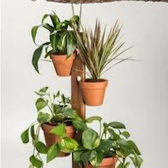 4 Pot Hanging Plant Holder {1}