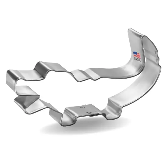 Alligator Cookie Cutter 4.5 in, CookieCutter.com, Tin Plated Steel, Handmade in the USA {1}