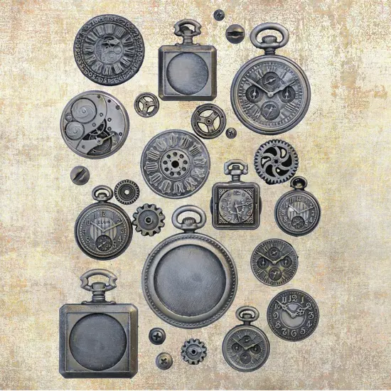 Finnabair Decor Moulds 5"X8"-Pocket Watches {2}