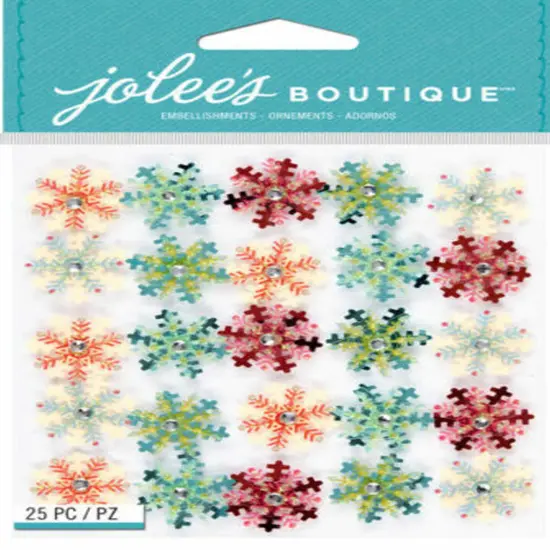 Jolee's Boutique Snowflake Mini Repeats Dimensional Stickers {1}