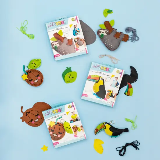 Colorbok Sew Cute! Felt Keychain-Sloth {6}