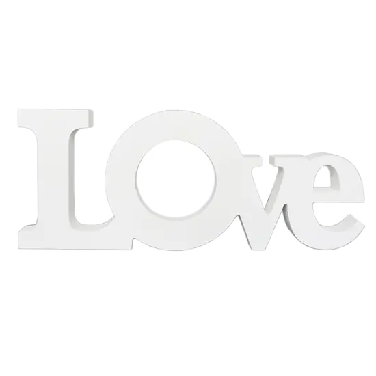 White Coated Love Block {1}