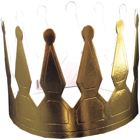 Gold Foil Crowns (Pack of 72) {1}