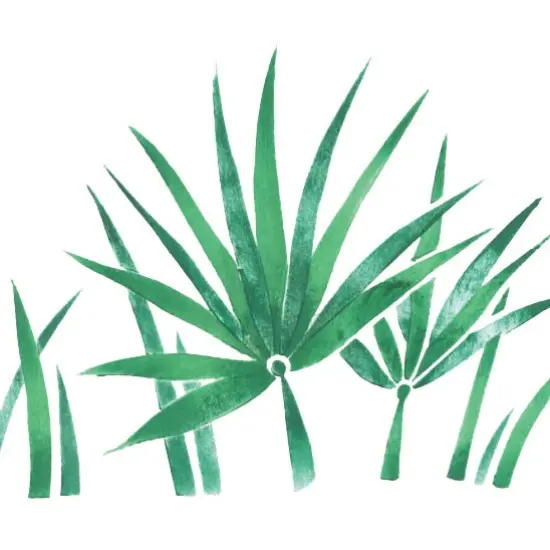 Large Jungle Grass Wall Stencil | 2854B by Designer Stencils | Outdoor Stencils | {2}