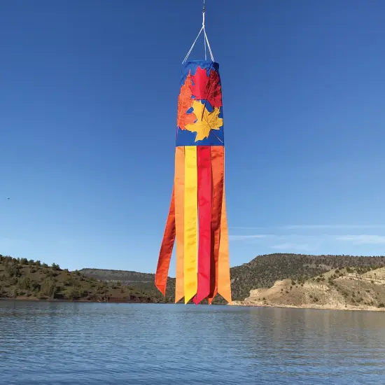 In the Breeze 5132 Fall Leaves 40 Inch Windsock - Outdoor Fall Decoration {3}