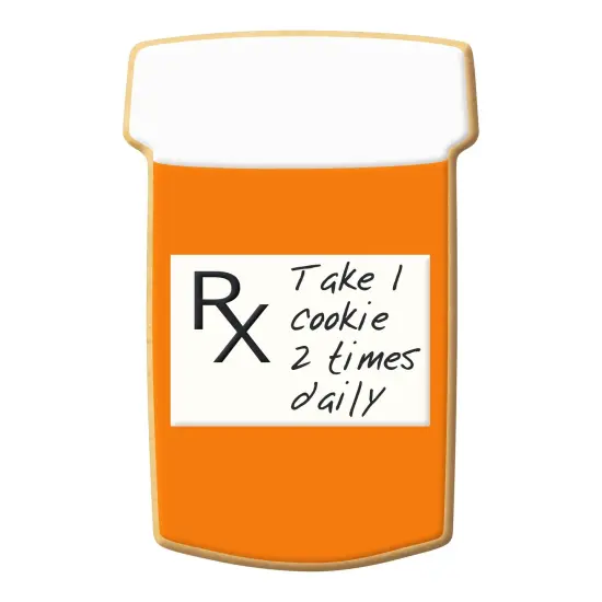 Pill Rx Bottle Cookie Cutter 3.75 in B1689, CookieCutter.com, Tin Plated Steel, Handmade in the USA {2}