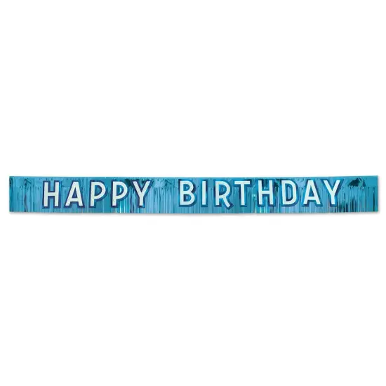 Metallic Happy Birthday Banner (Pack of 6) {1}