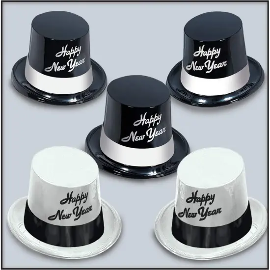 Black & White Legacy Toppers (Pack of 25) {1}