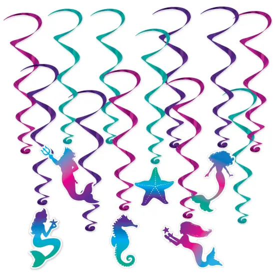 Mermaid Whirls, (Pack Of 6) {1}
