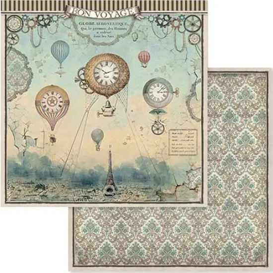 Stamperia Double-Sided Paper Pad 8"X8" 10/Pkg-Voyages Fantastiques, 10 Designs/1 Each {3}