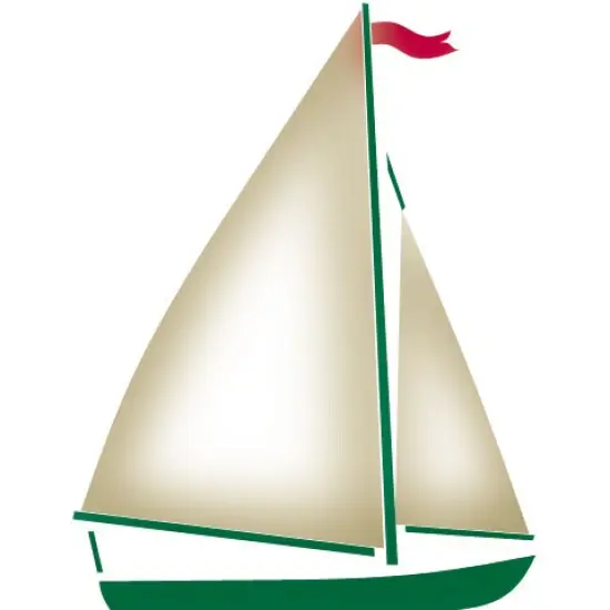 Sailboats Wall Stencil | 2745 by Designer Stencils | Outdoor Stencils | Reusable Art Craft Stencils for Painting on Walls, Canvas, Wood | Reusable Plastic Paint Stencil for Home Makeover | Easy to Use & Clean Art Stencil {2}